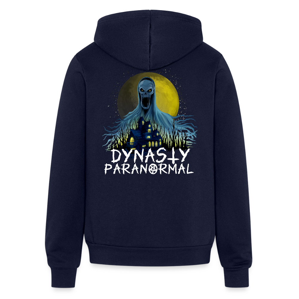 Adult 'Dynasty Paranormal' Zipped Hoodie - navy