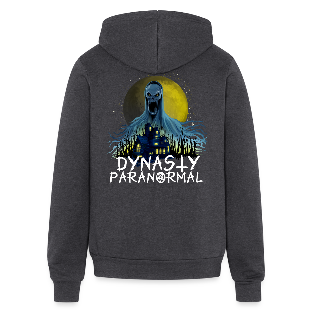 Adult 'Dynasty Paranormal' Zipped Hoodie - charcoal grey