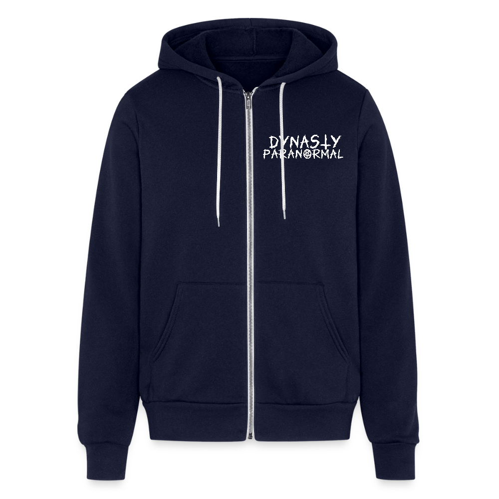Adult 'Dynasty Paranormal' Zipped Hoodie - navy