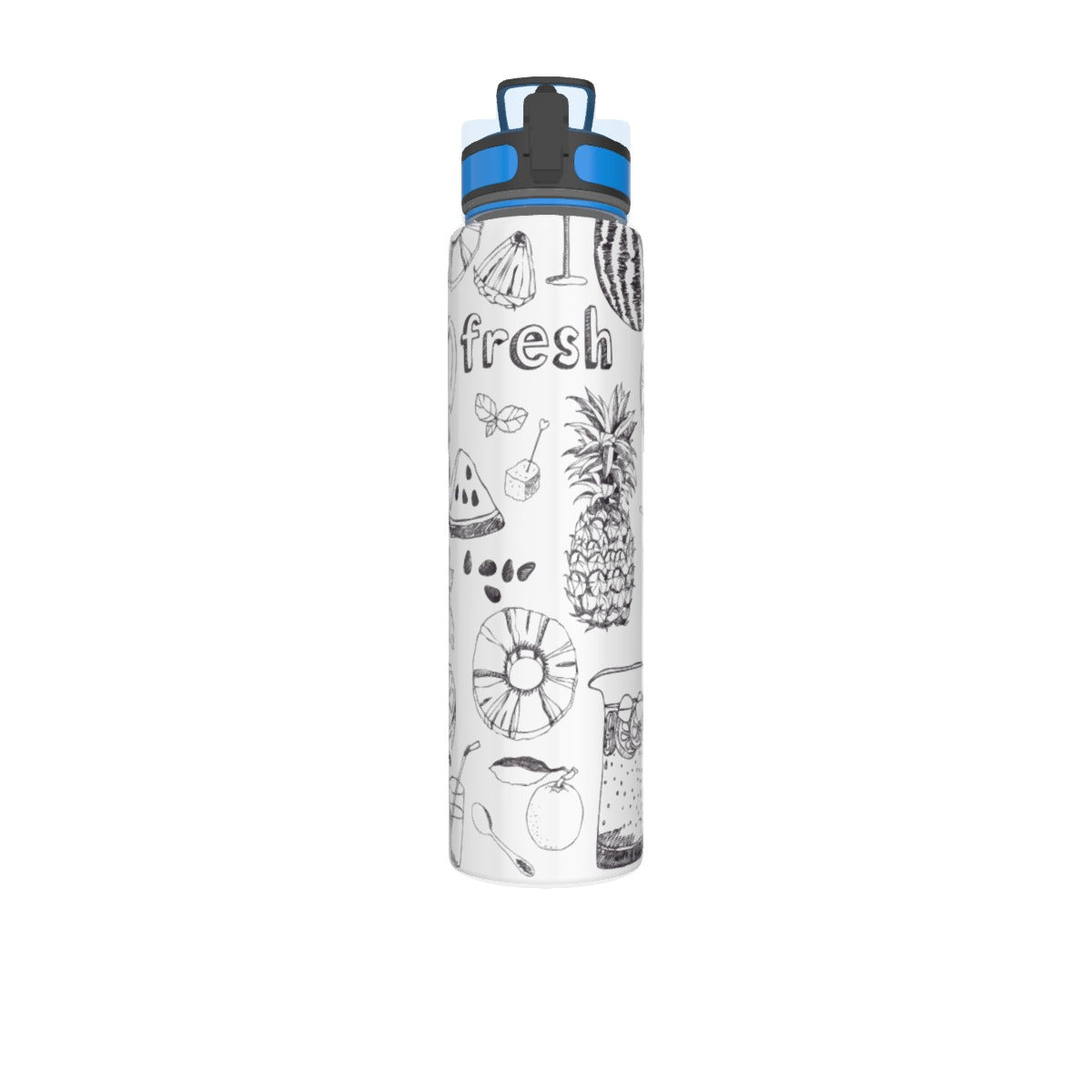 32oz All Over Print Sport Water Bottle