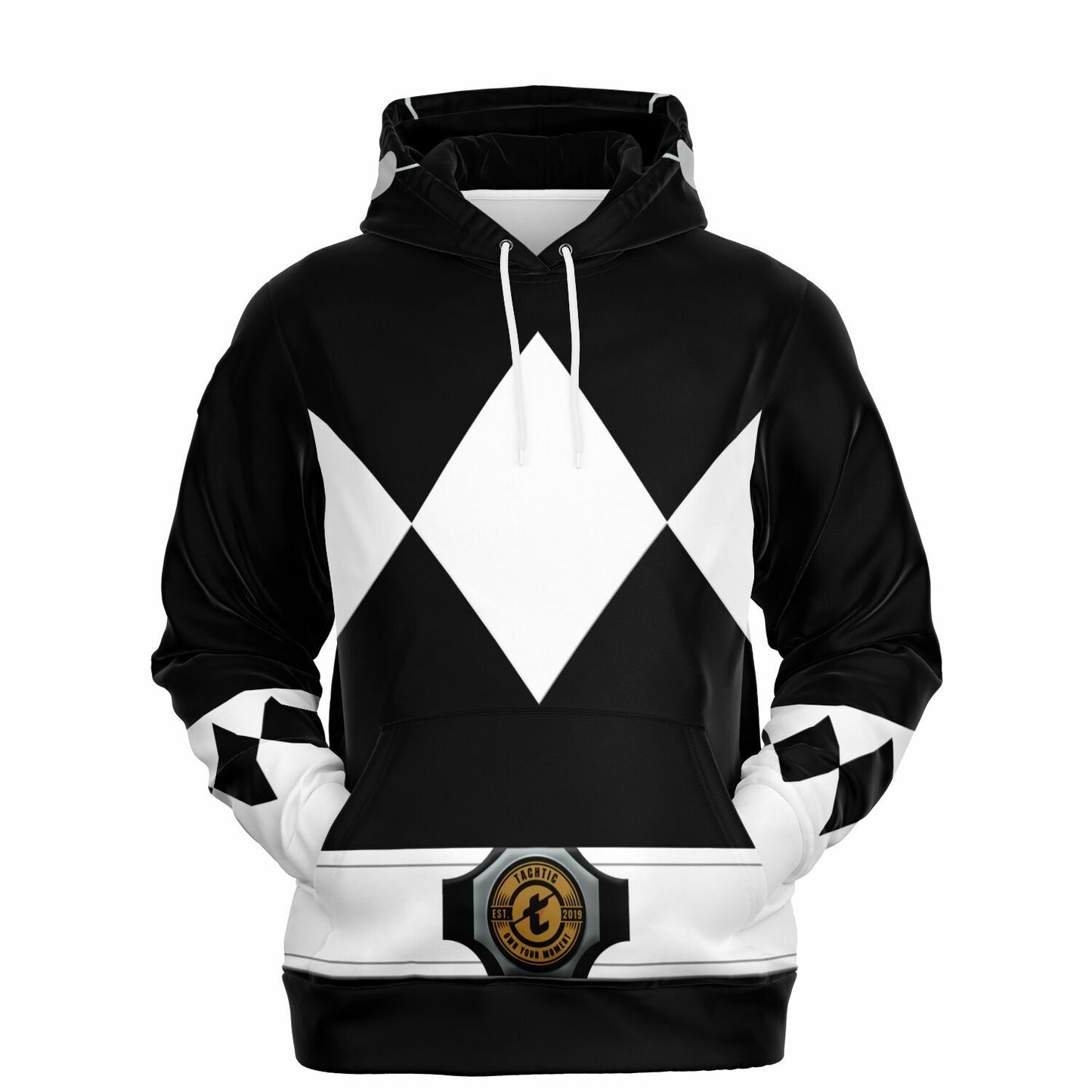 Adult MMPR 'Black Ranger' Pullover Hoodie