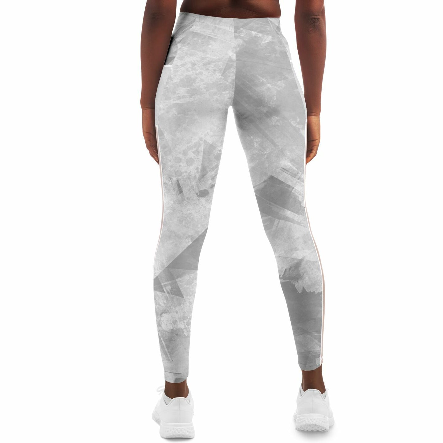 Women's All Over Print Mesh Pocket Leggings