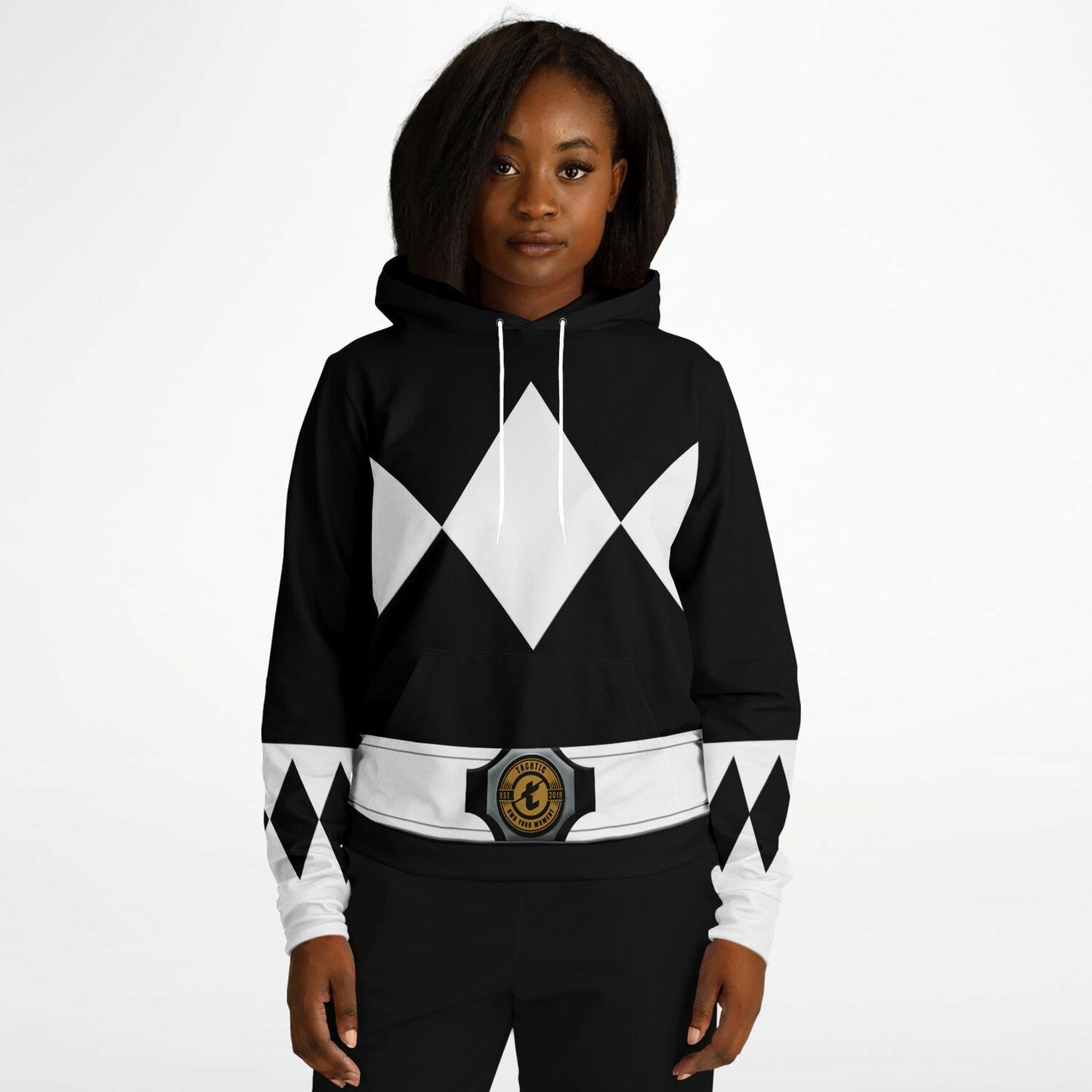 Adult MMPR 'Black Ranger' Pullover Hoodie