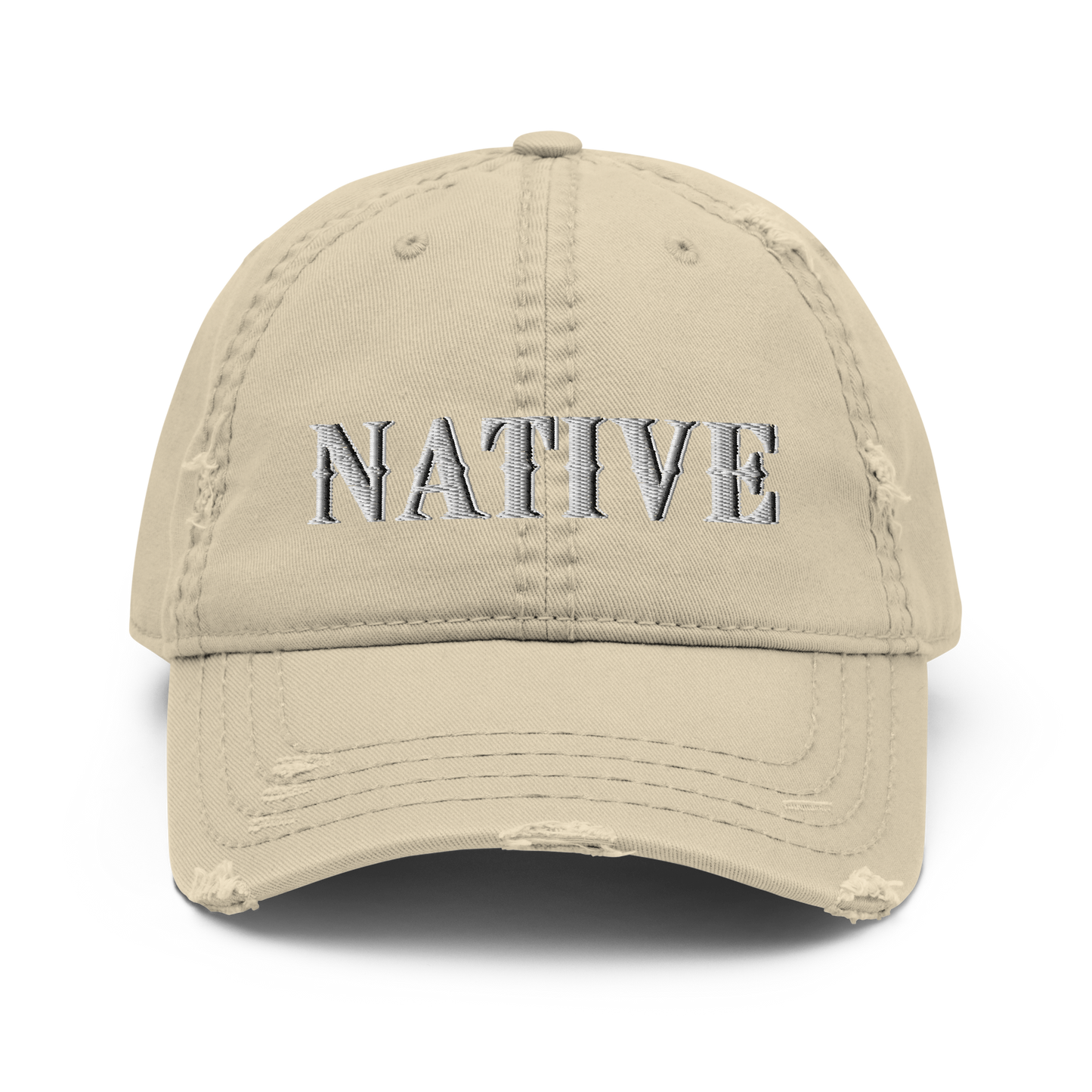 Native Distressed Dad Hat