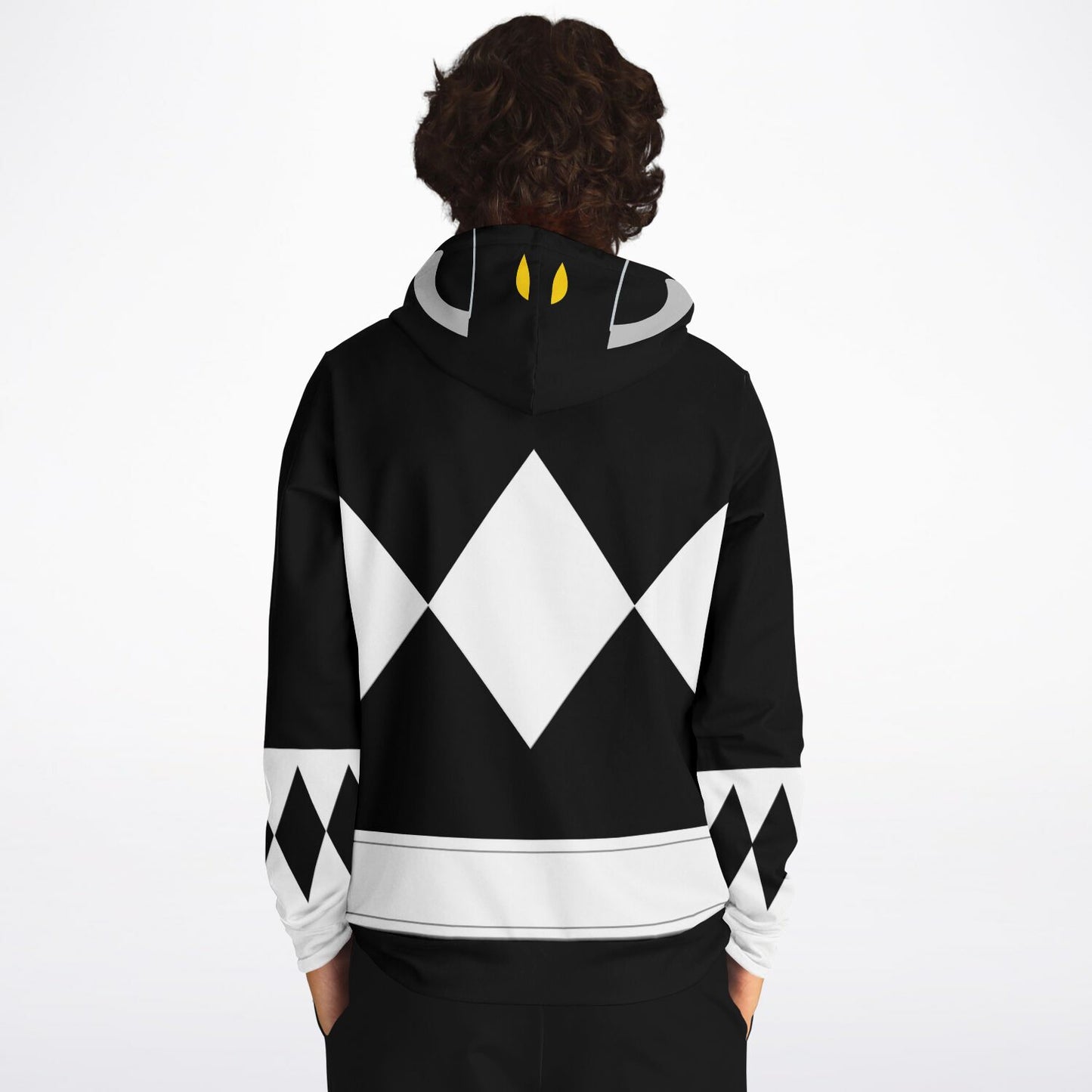 Adult MMPR 'Black Ranger' Pullover Hoodie