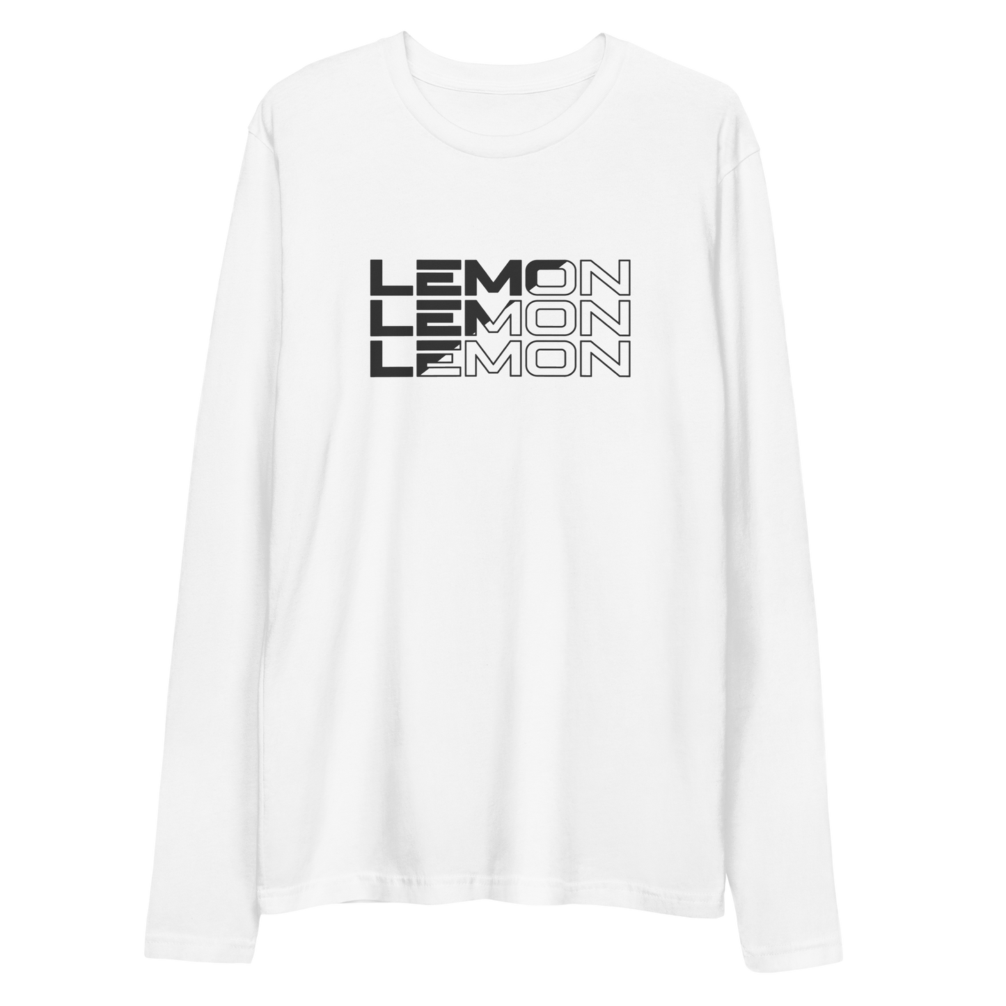 Adult LEMON Contrast Long Sleeve T-Shirt