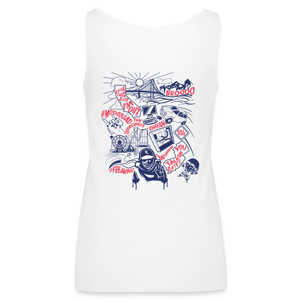 Killahh Women’s Premium Tank Top - white