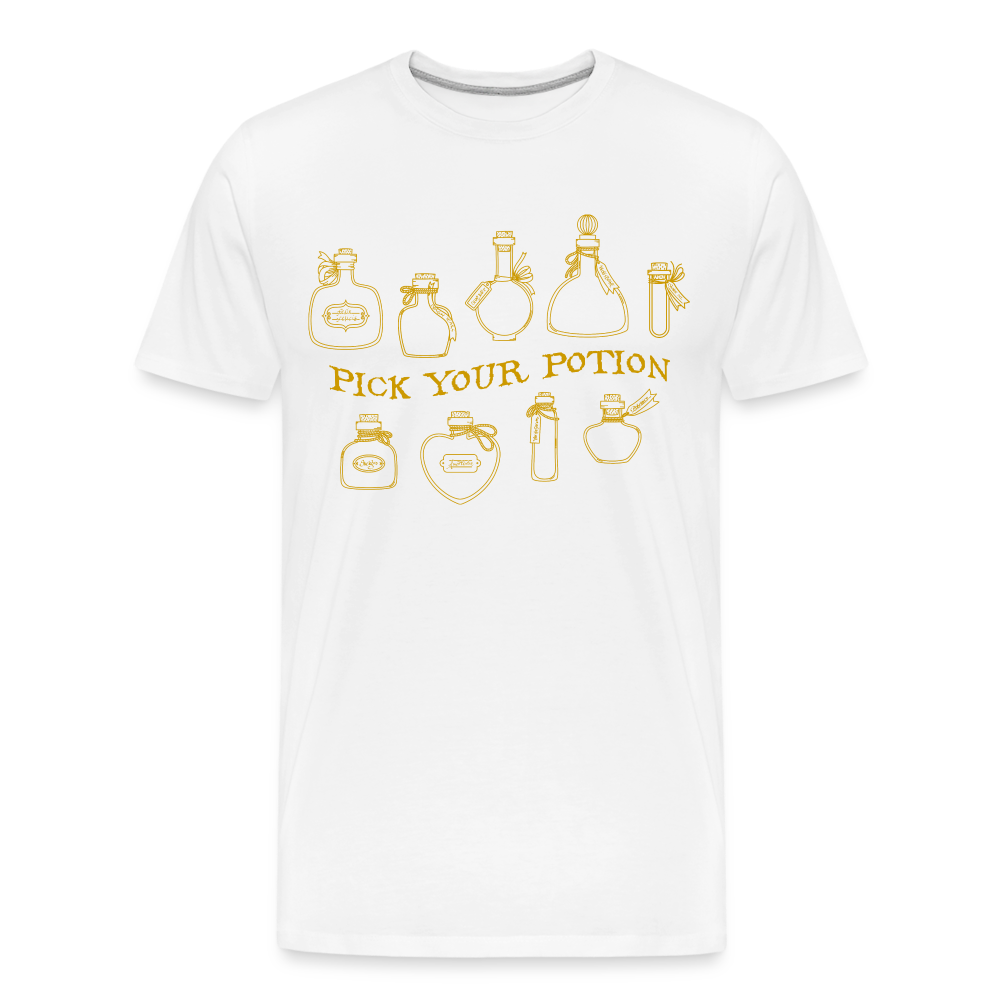 GU 'Potion' Men’s Premium Organic T-Shirt - white
