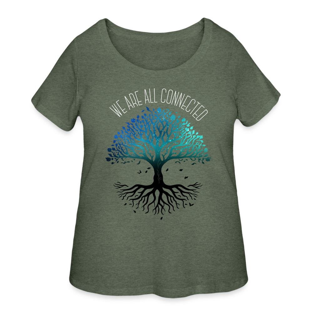 Domin8r Women’s Curvy T-Shirt - heather military green
