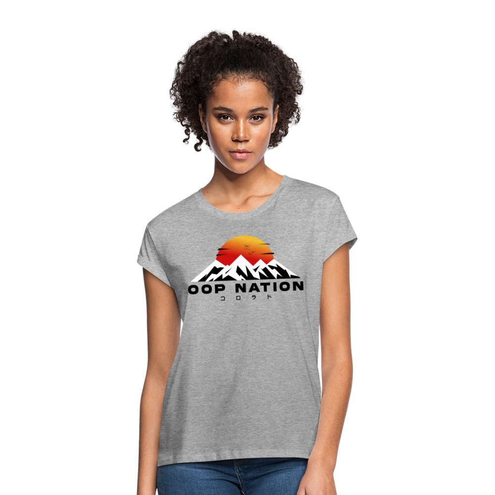Oop Nation Women's Relaxed Fit T-Shirt - heather gray