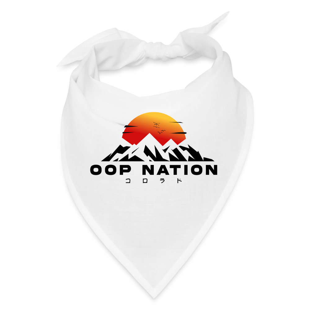 Oop Nation Bandana - white