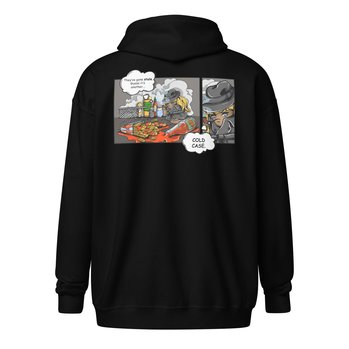 Adult Mrs. Freeze 'Detective Potato' Zipped Hoodie