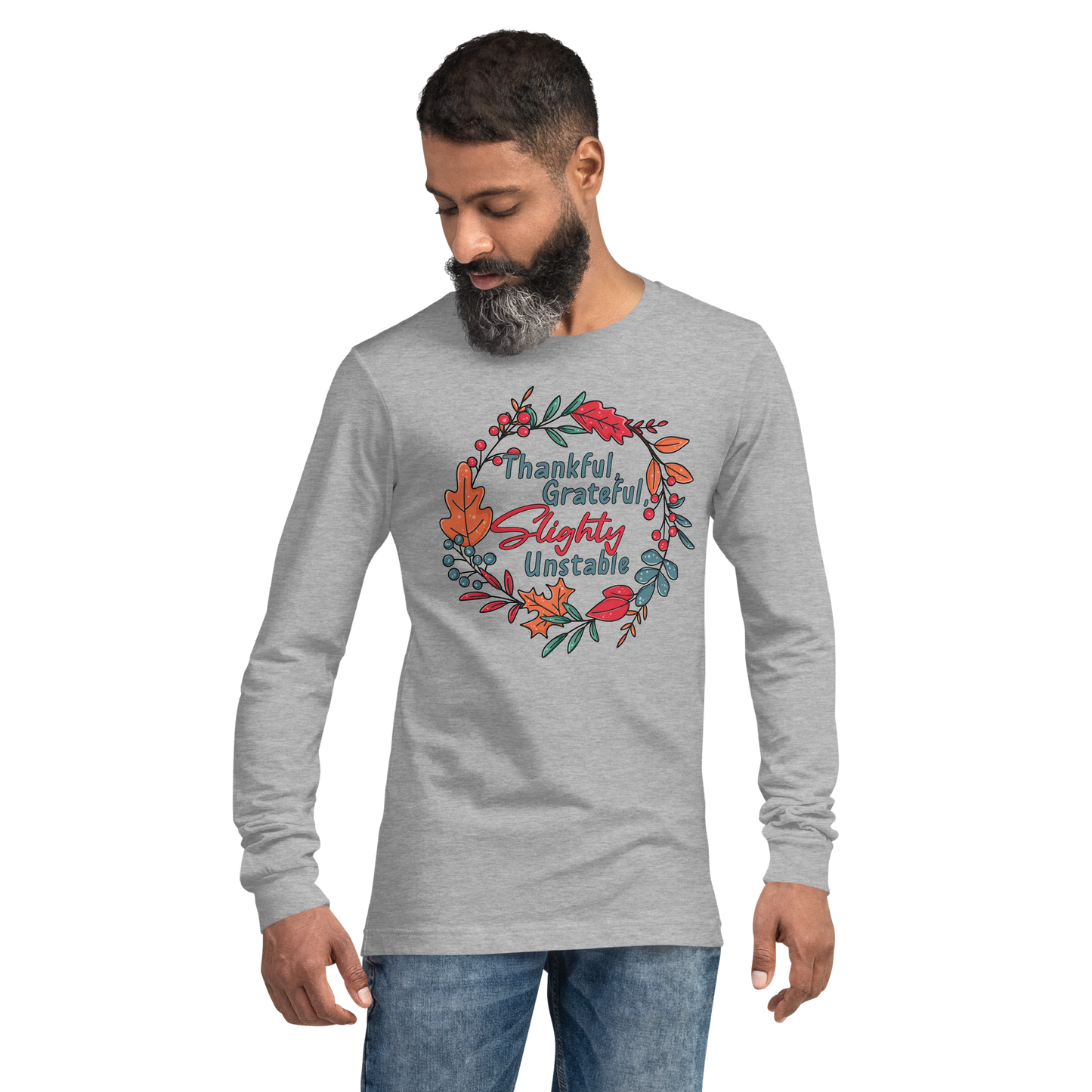 Adult GU 'Thankful and Grateful' Long Sleeve T-Shirt