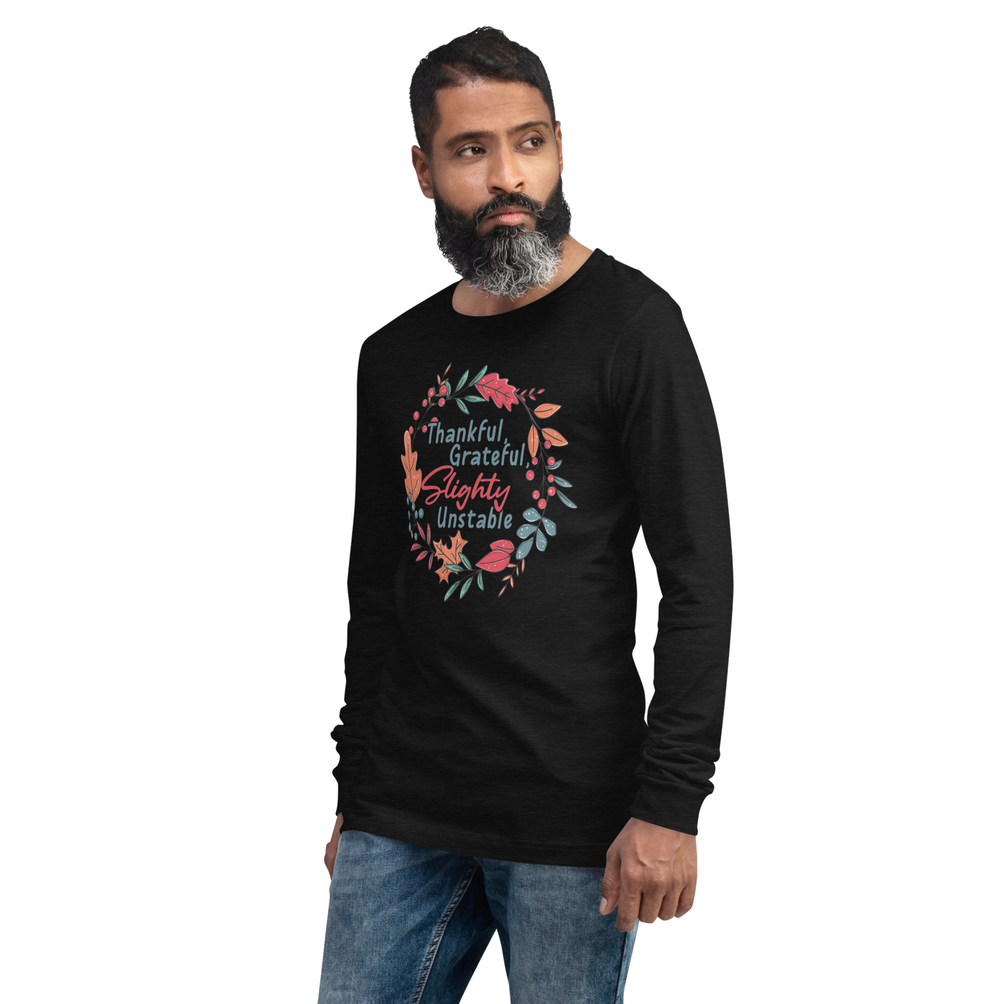Adult GU 'Thankful and Grateful' Long Sleeve T-Shirt