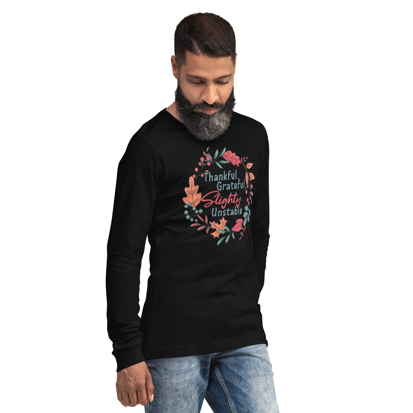 Adult GU 'Thankful and Grateful' Long Sleeve T-Shirt
