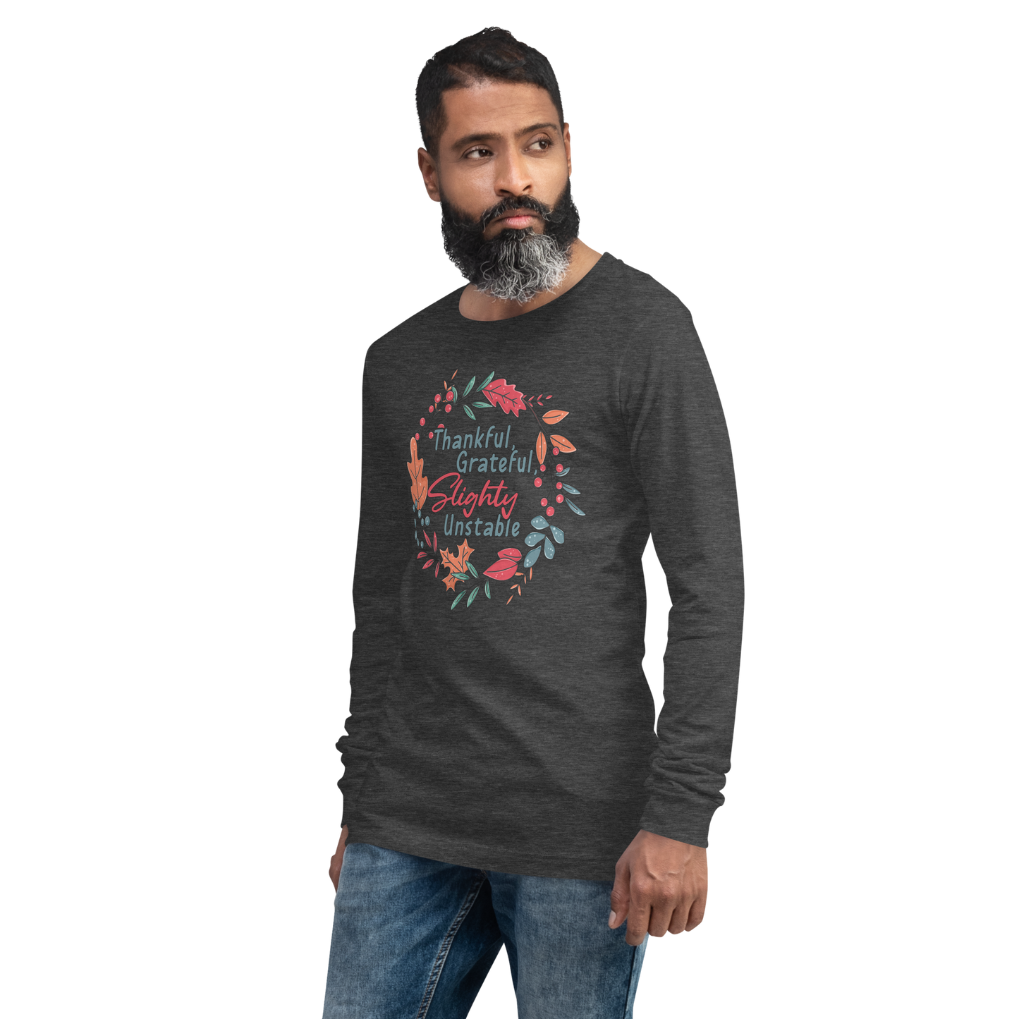 Adult GU 'Thankful and Grateful' Long Sleeve T-Shirt