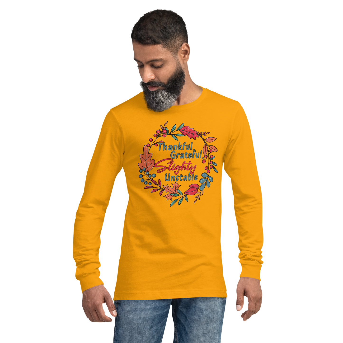 Adult GU 'Thankful and Grateful' Long Sleeve T-Shirt