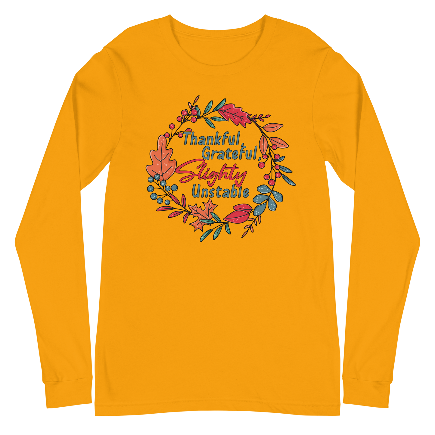 Adult GU 'Thankful and Grateful' Long Sleeve T-Shirt