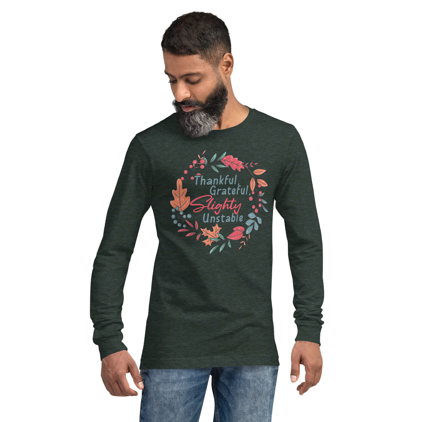 Adult GU 'Thankful and Grateful' Long Sleeve T-Shirt