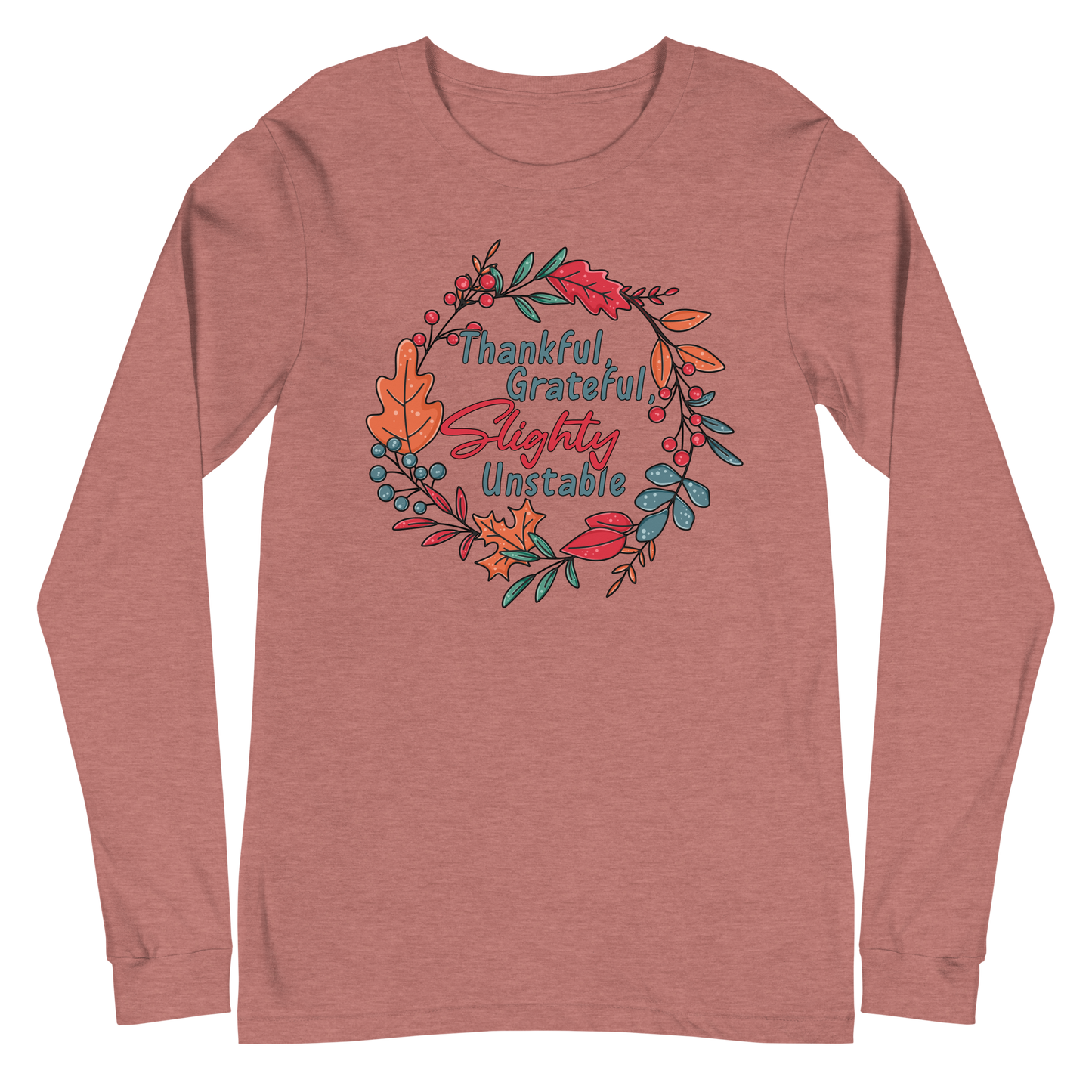 Adult GU 'Thankful and Grateful' Long Sleeve T-Shirt