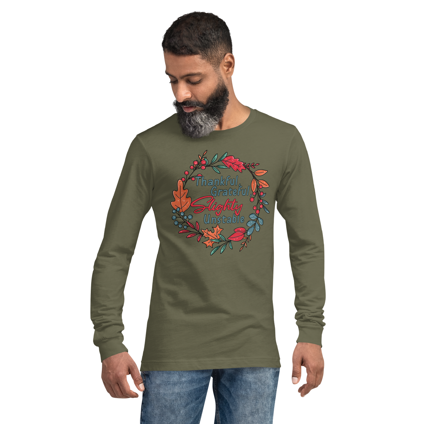 Adult GU 'Thankful and Grateful' Long Sleeve T-Shirt