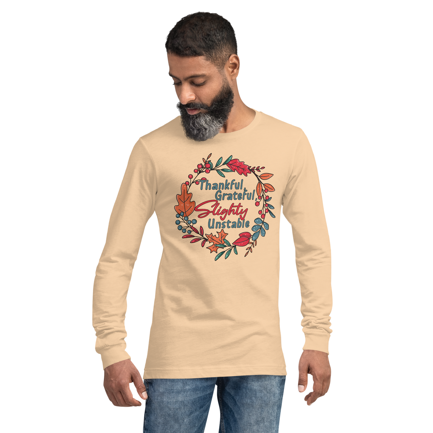 Adult GU 'Thankful and Grateful' Long Sleeve T-Shirt