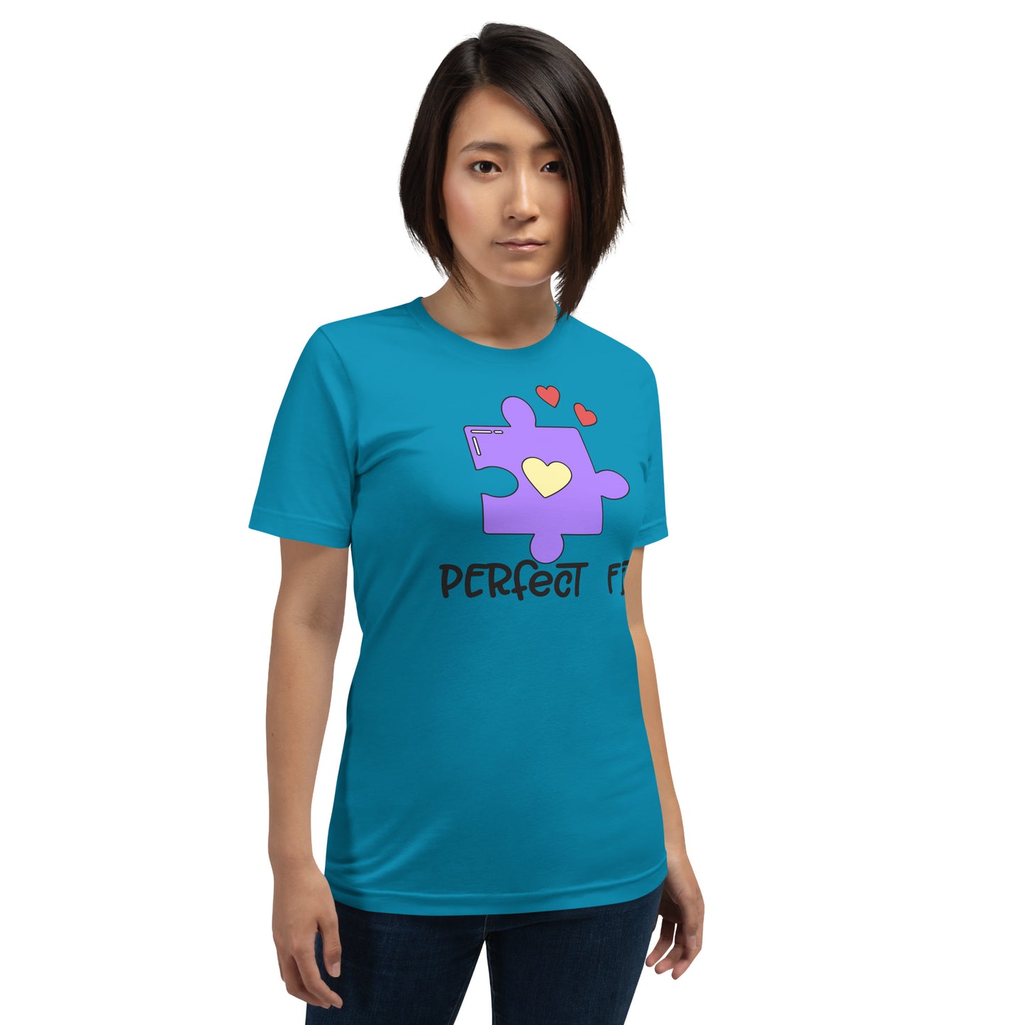 Adult 'Perfect Fit Purple Piece' Staple T-shirt