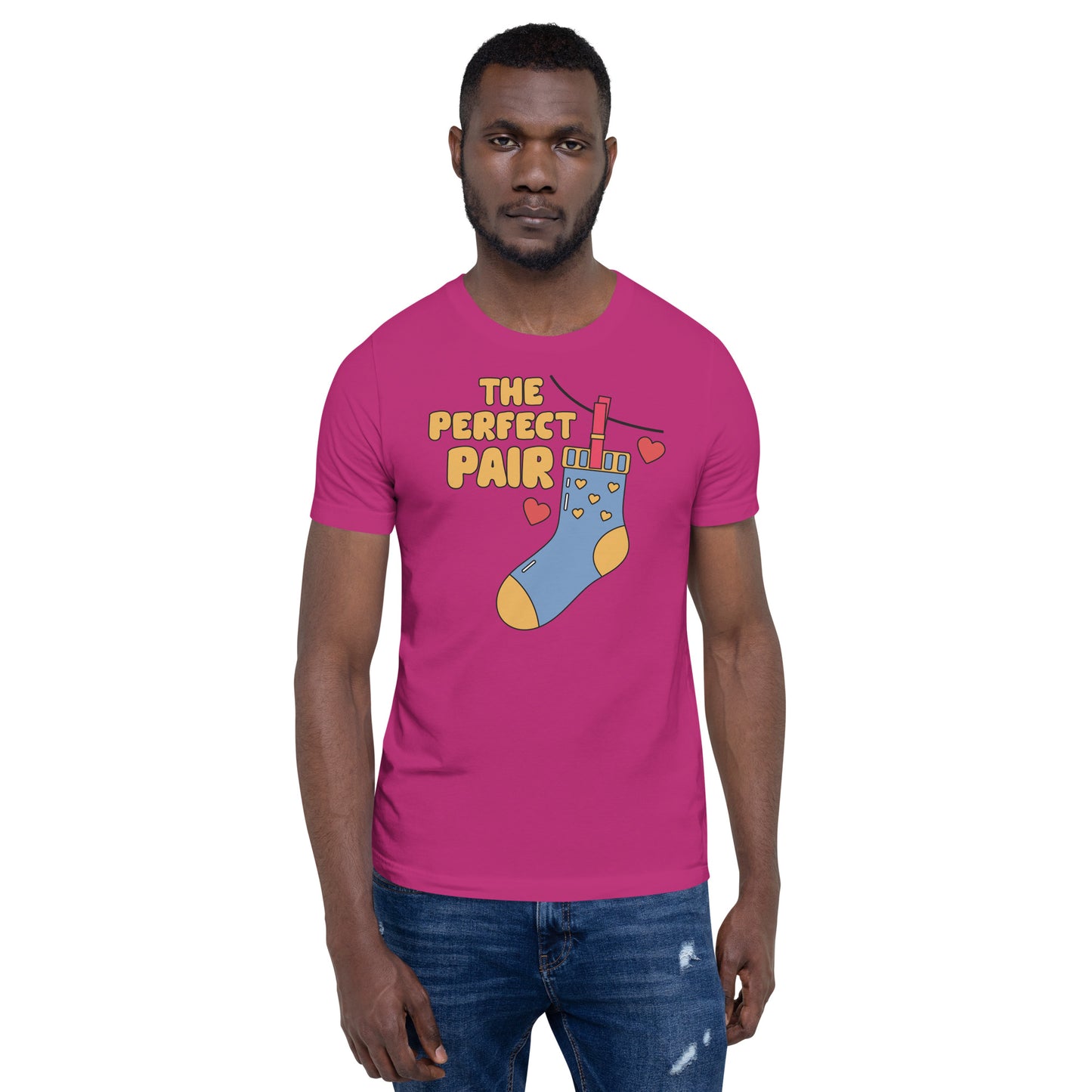 Adult 'Perfect Pair' Right Sock Staple T-shirt