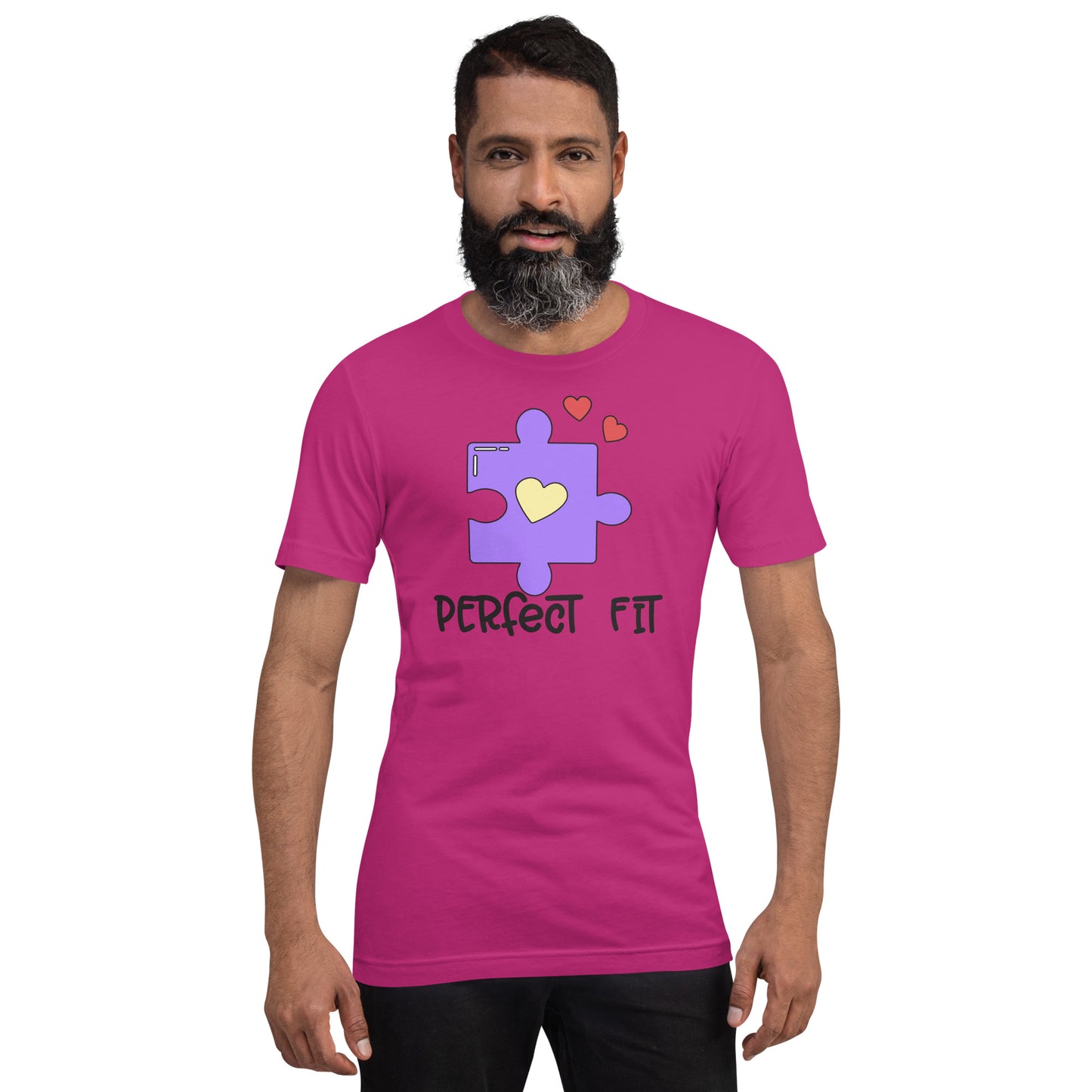 Adult 'Perfect Fit Purple Piece' Staple T-shirt