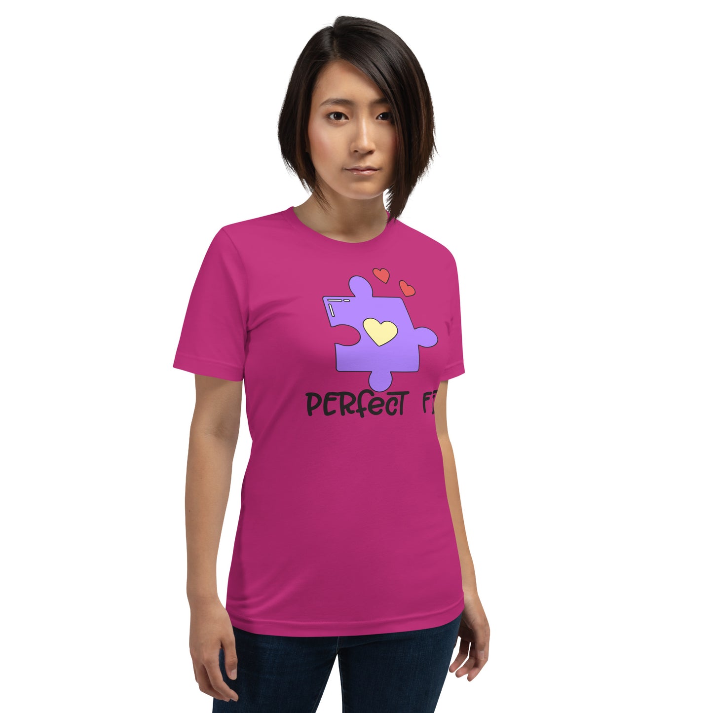 Adult 'Perfect Fit Purple Piece' Staple T-shirt