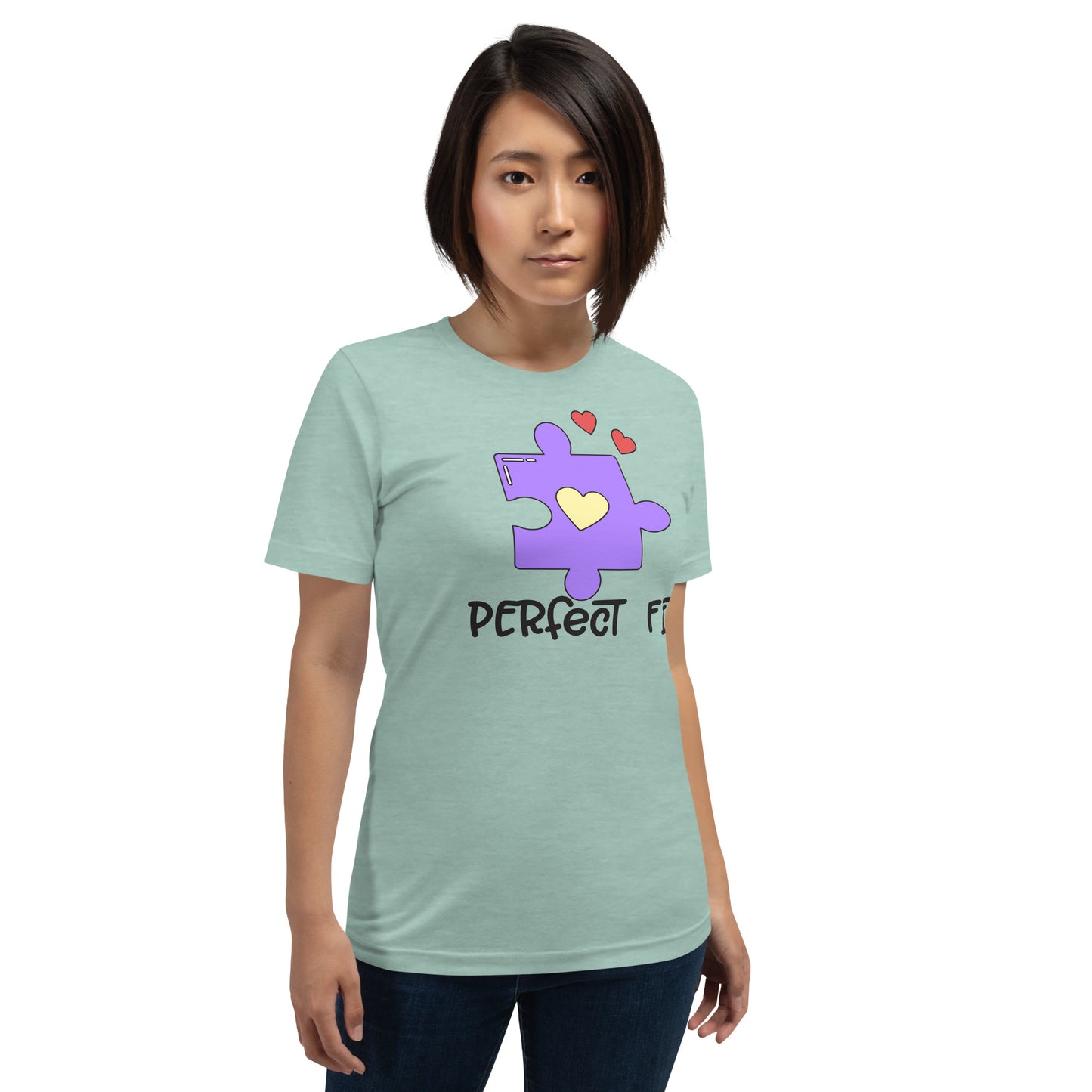 Adult 'Perfect Fit Purple Piece' Staple T-shirt
