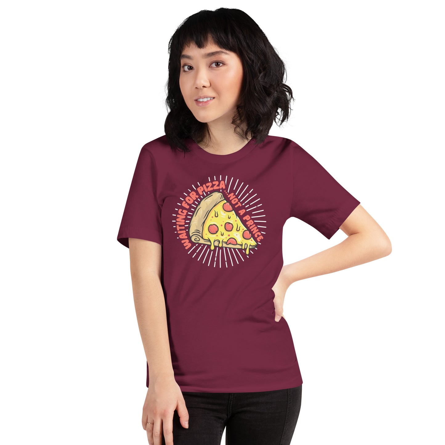 Adult 'Waiting for Pizza' Staple T-shirt