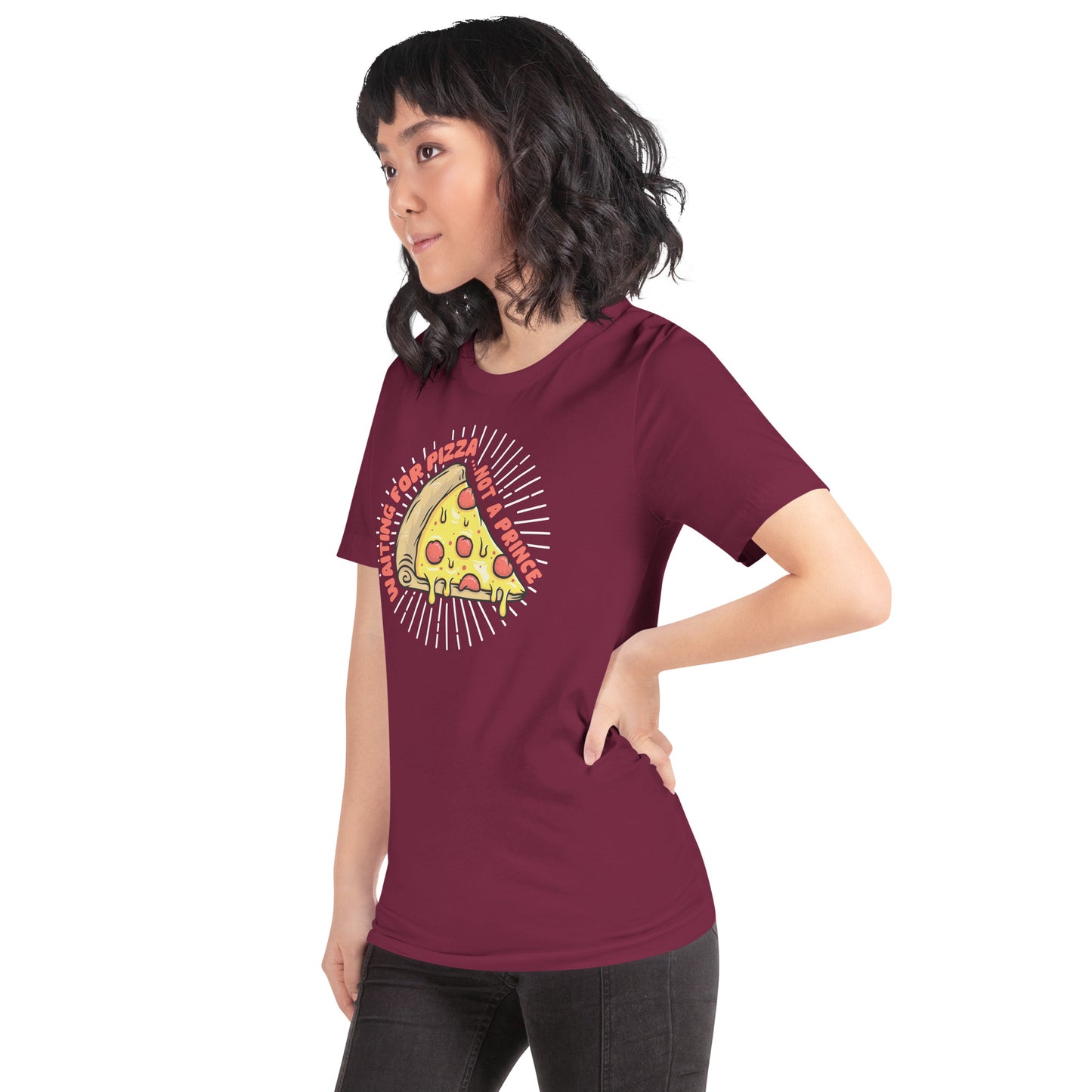 Adult 'Waiting for Pizza' Staple T-shirt