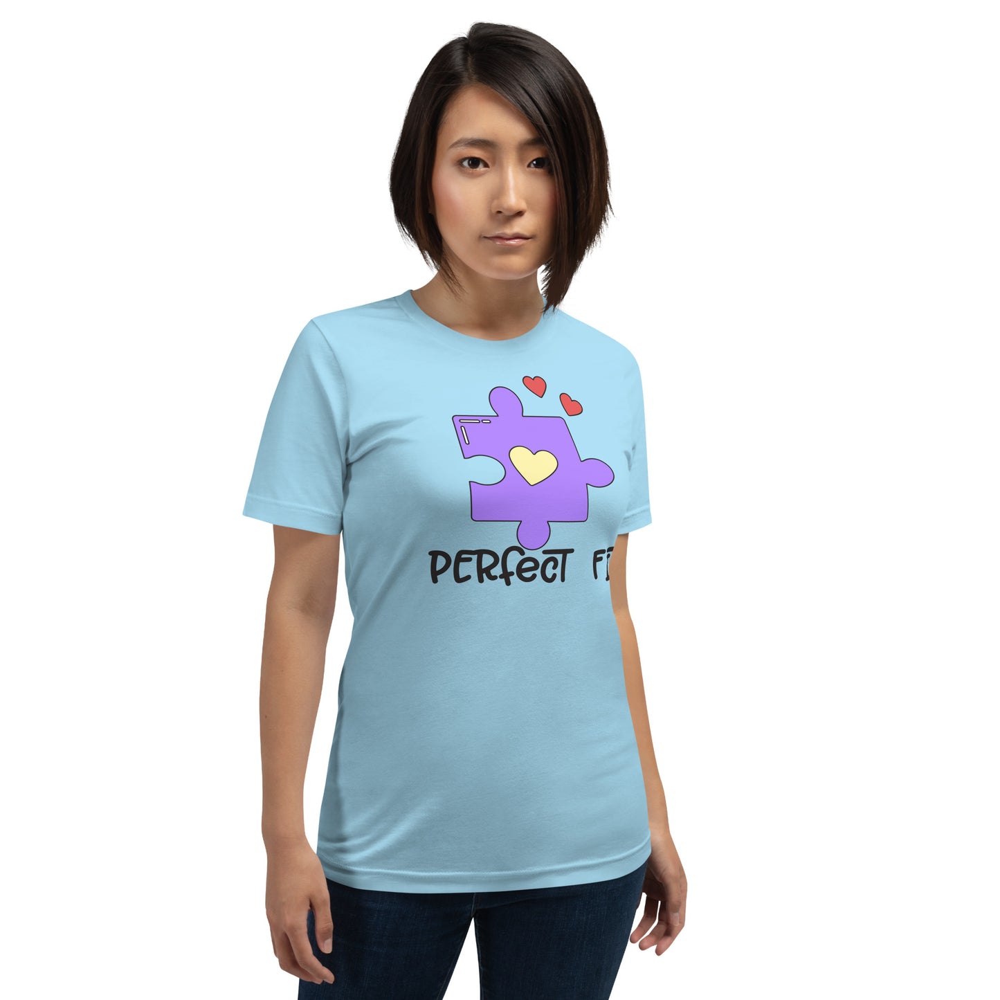 Adult 'Perfect Fit Purple Piece' Staple T-shirt
