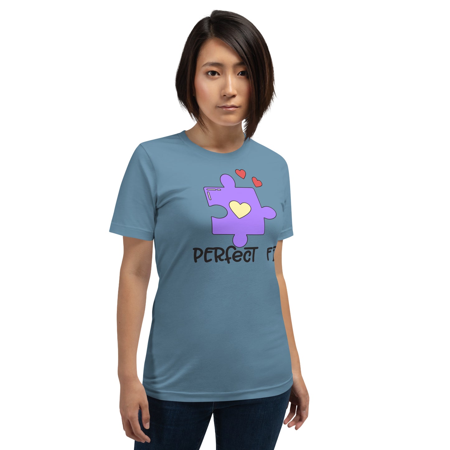 Adult 'Perfect Fit Purple Piece' Staple T-shirt