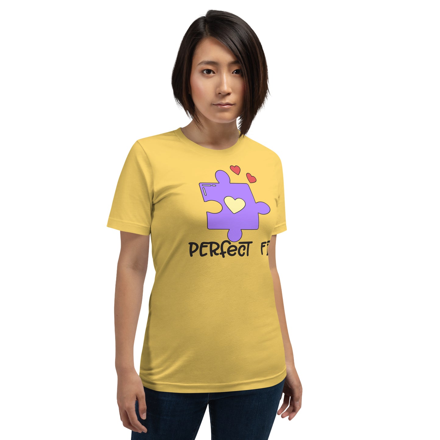 Adult 'Perfect Fit Purple Piece' Staple T-shirt