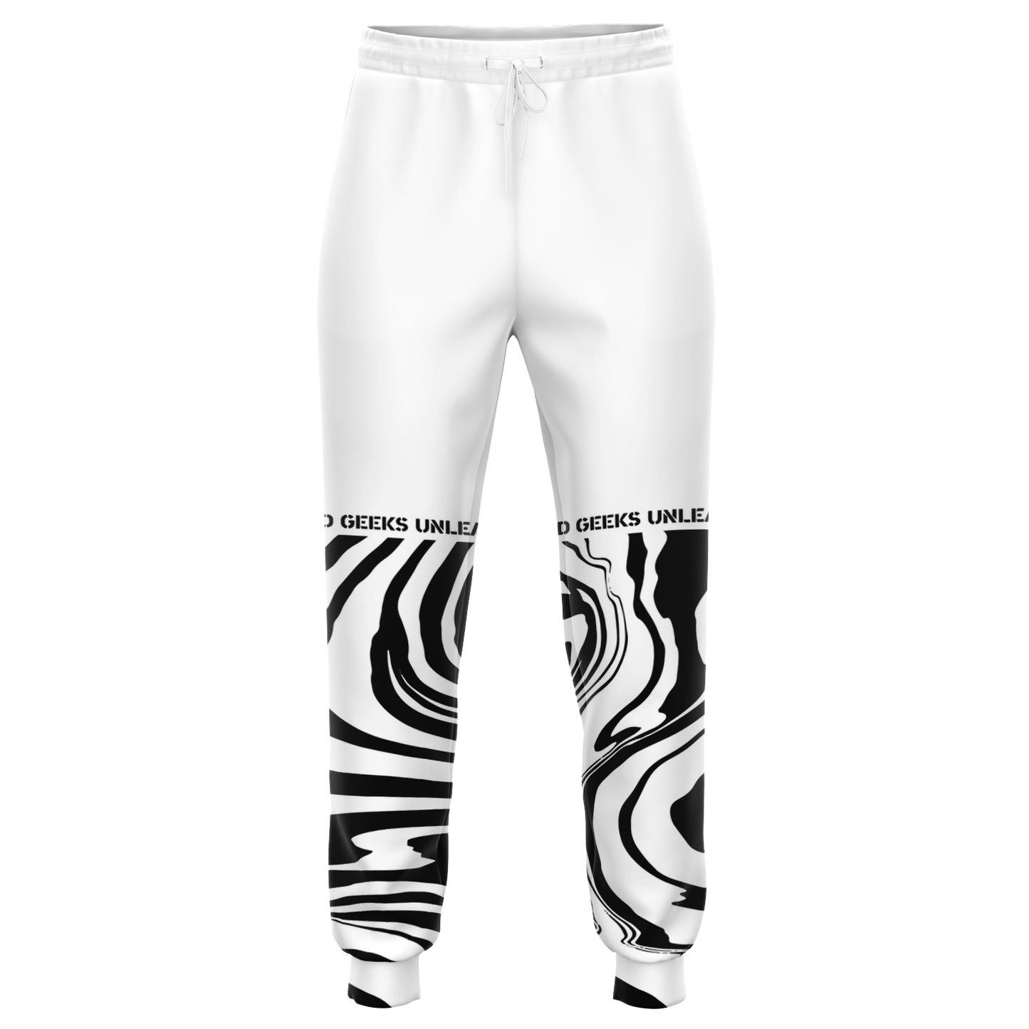 GU Brand 'White Warp' Joggers
