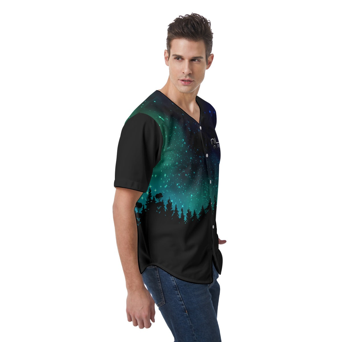 Men's Domin8r Gaming Short Sleeve Baseball Jersey