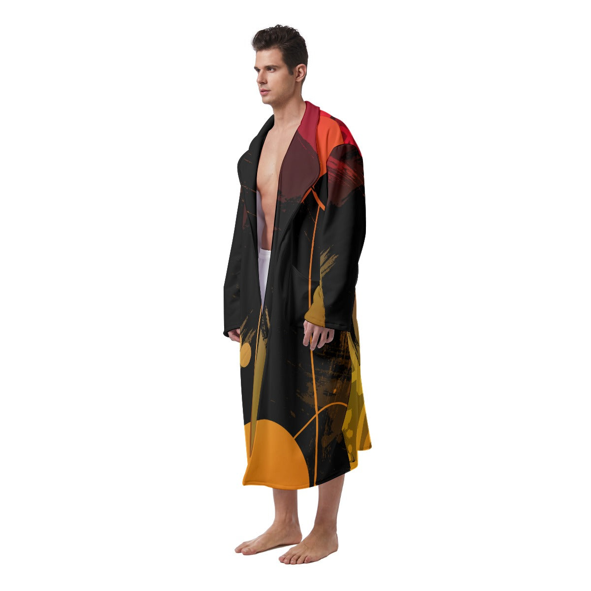 Men's iBLEEDwar Long Fleece Robe