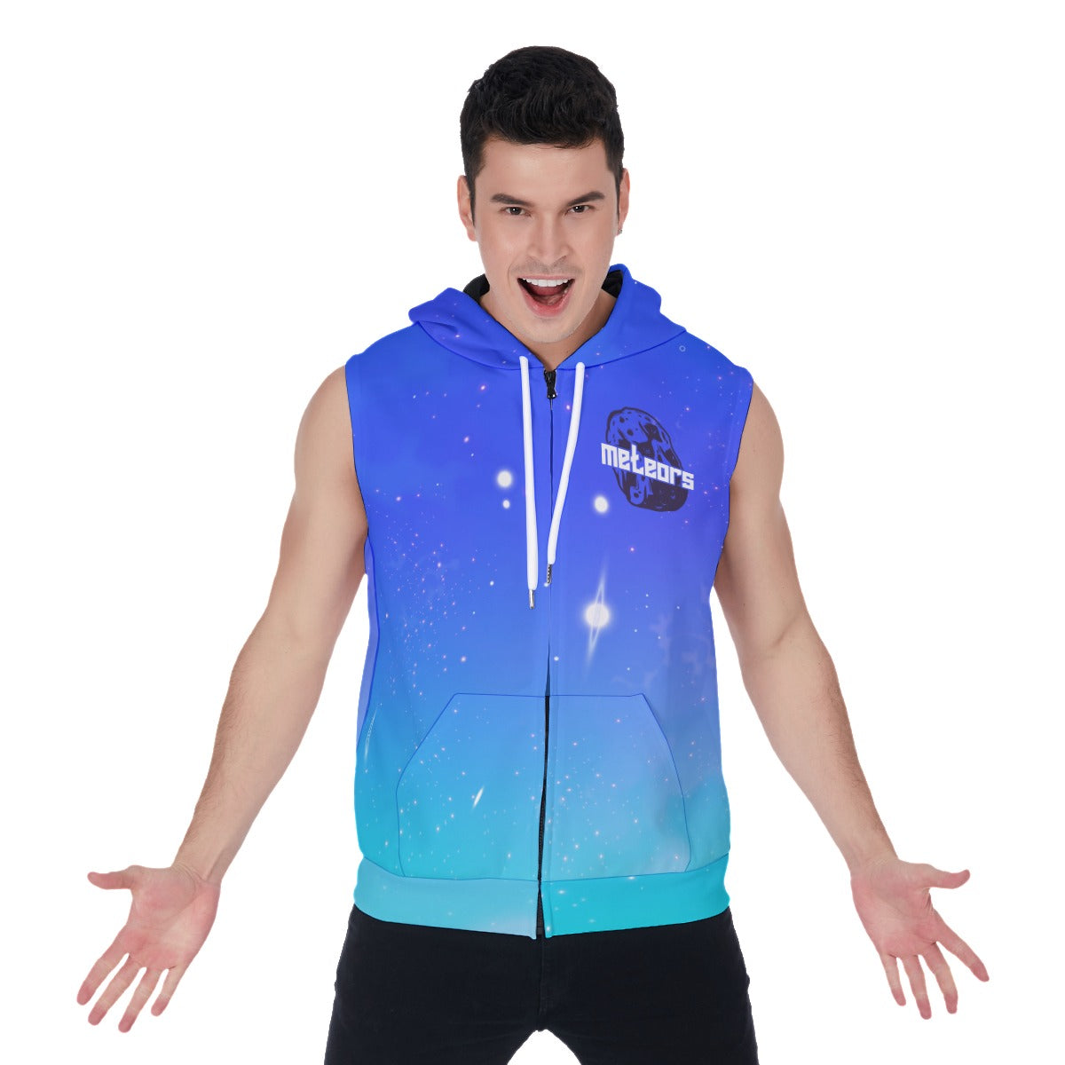 Men's Tbodin Gaming Sleeveless Zipped Hoodie