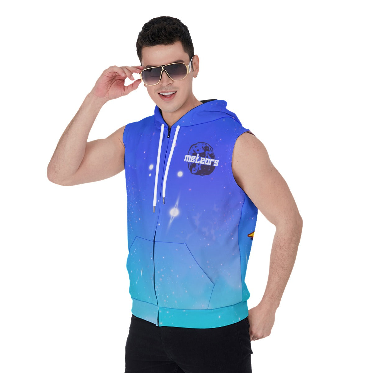 Men's Tbodin Gaming Sleeveless Zipped Hoodie
