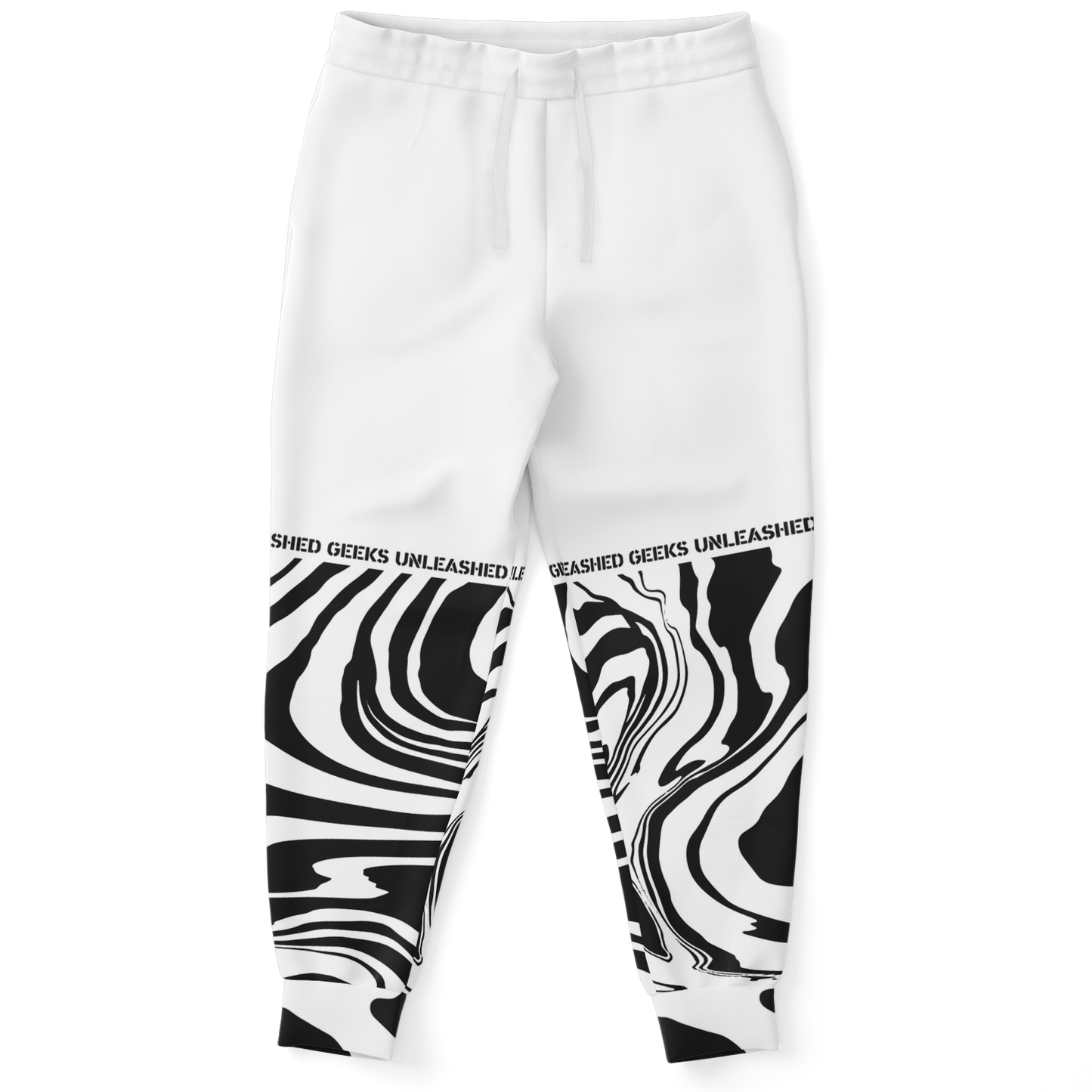 GU Brand 'White Warp' Joggers