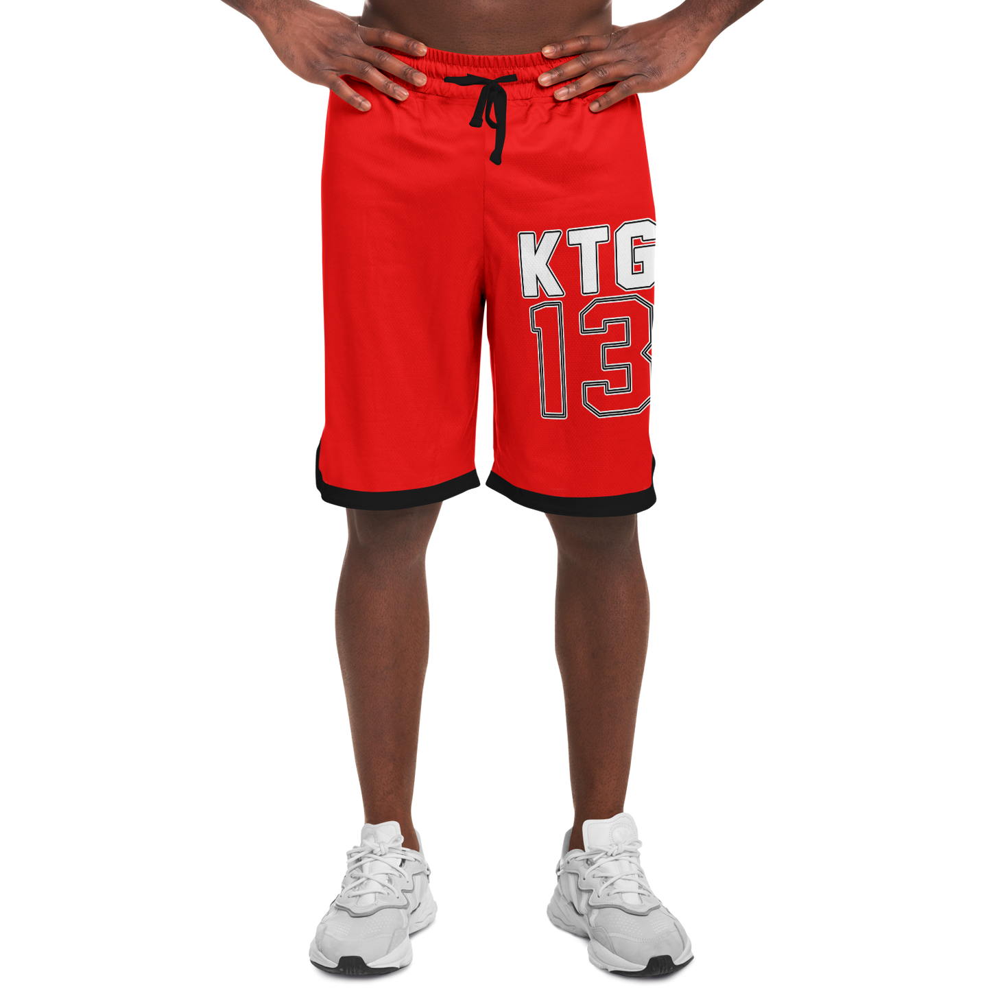 Adult KTG13 TV Red Basketball Shorts