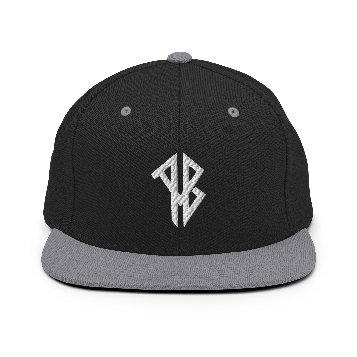 AlphaBroVR AB Logo Flat Brim Snapback