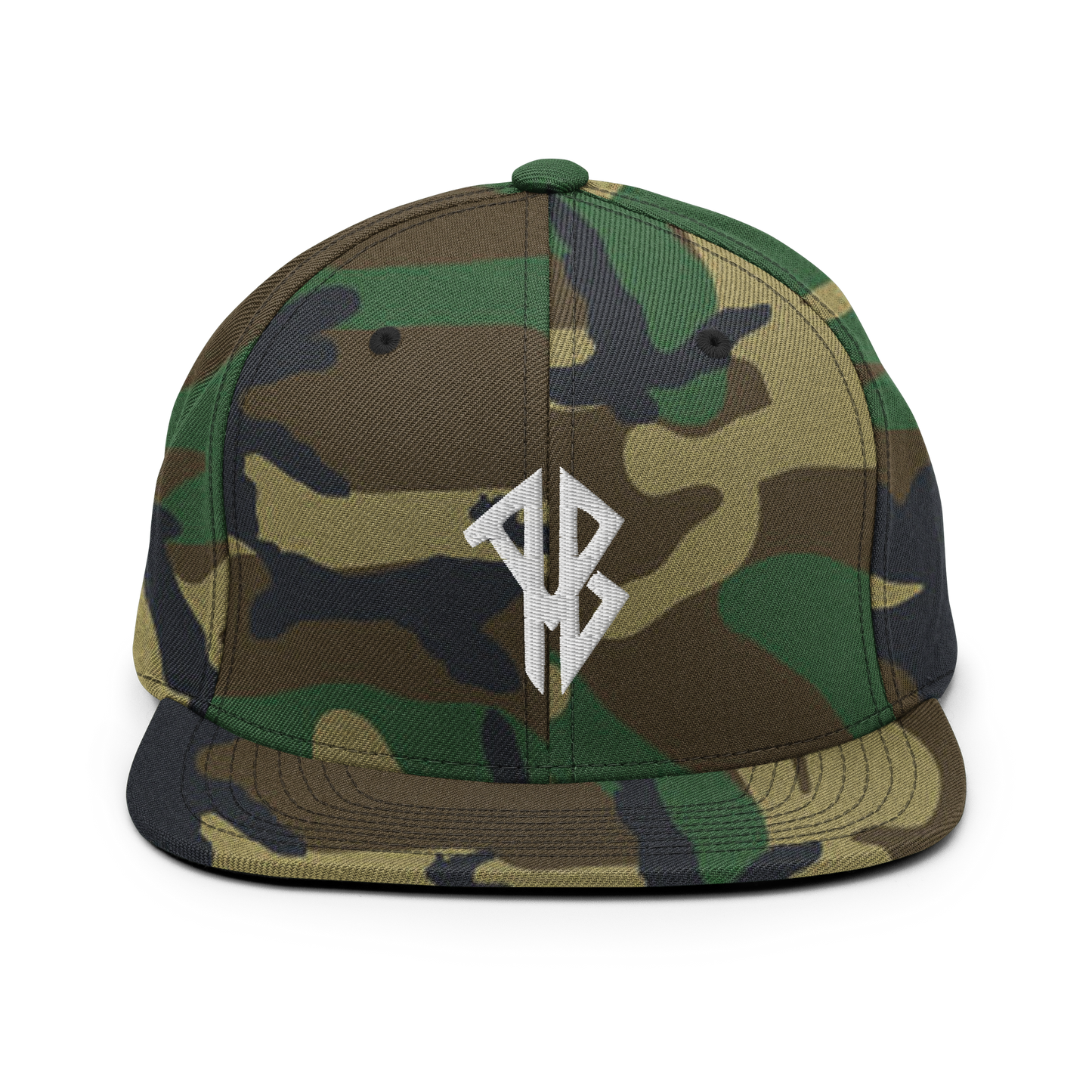 AlphaBroVR AB Logo Flat Brim Snapback