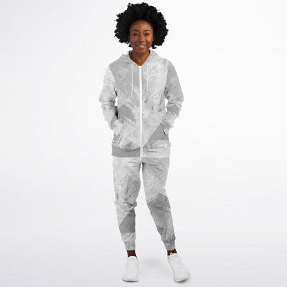 Adult All Over Print Zipped Hoodie & Jogger set