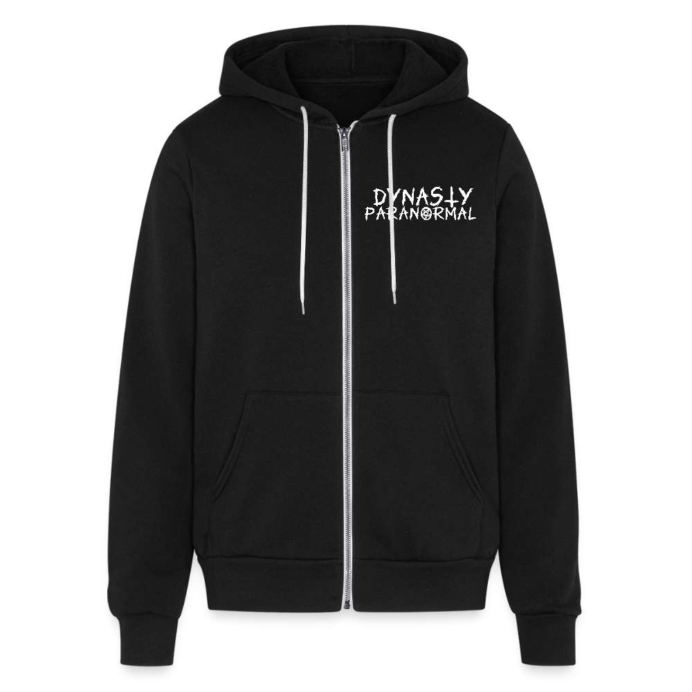 Adult 'Dynasty Paranormal' Zipped Hoodie - black
