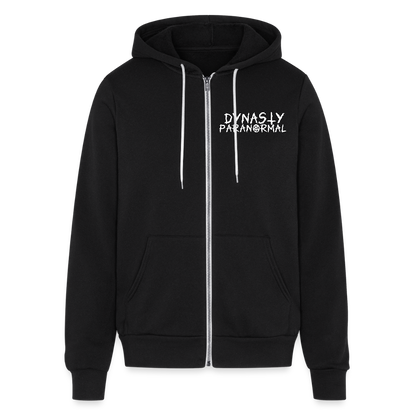 Adult 'Dynasty Paranormal' Zipped Hoodie - black