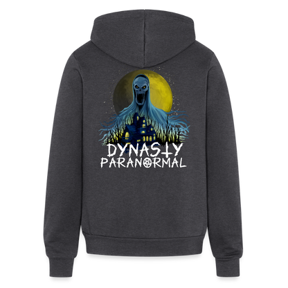 Adult 'Dynasty Paranormal' Zipped Hoodie - charcoal grey