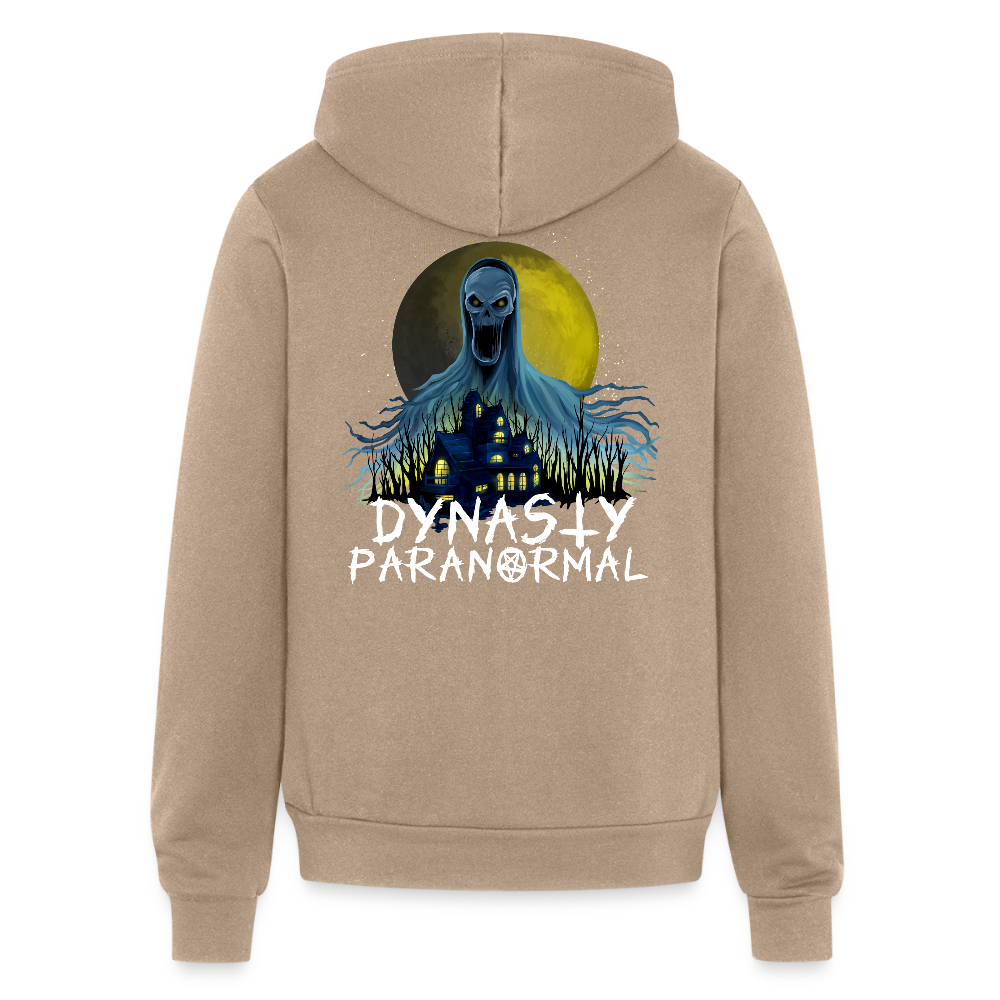 Adult 'Dynasty Paranormal' Zipped Hoodie - tan